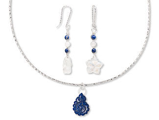 Single-Strand Necklace and Earring Set