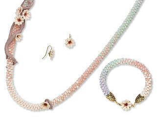 Single-Strand Necklace, Bracelet and Earring Set