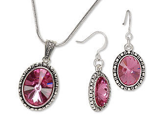Single-Strand Necklace and Earrings Set