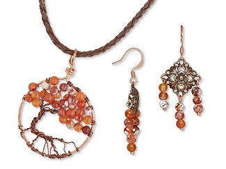 Single-Strand Necklace and Earring Set