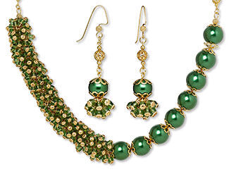 Single-Strand Necklace and Earring Set