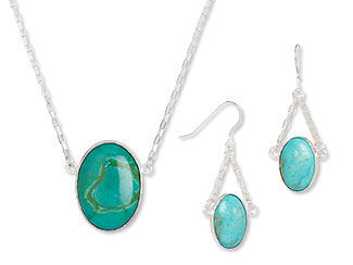 Single-Strand Necklace and Earrings Set
