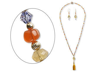 Single-Strand Necklace and Earring Set