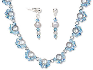 Single-Strand Necklace and Earring Set