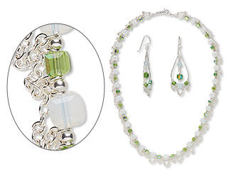  Single-Strand Necklace and Earring Set