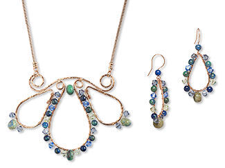 Single-Strand Necklace and Earring Set