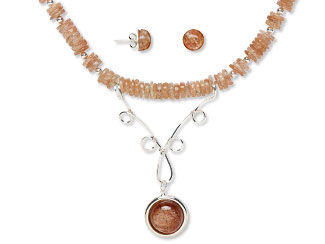 Single-Strand Necklace and Earring Set