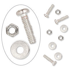 Silver-plated brass micro hardware