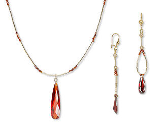 Single-Strand Necklace and Earring Set