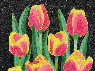 "Tulip Pop" Inspirational Bead Mosaic