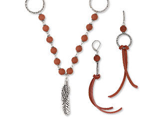 Single-Strand Necklace and Earring Set