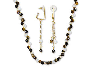Single-Strand Necklace and Earring Set
