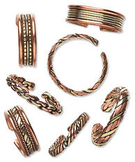 Copper and brass ring mix