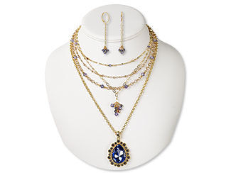 Five-Piece Necklace and Earring Set