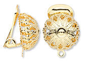Clip on earring findings