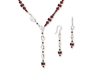 Single-Strand Necklace and Earring Set