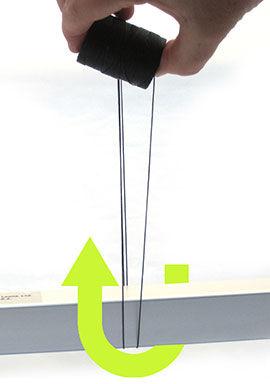 Step 10 - And back under the bar from the other side