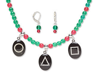 Single-Strand Necklace and Earring Set