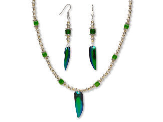 Single-Strand Necklace and Earring Set