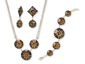 Single-Strand Necklace, Bracelet and Earring Set