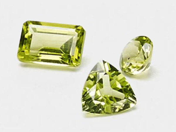 Peridot Faceted Gems