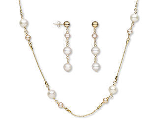 Single-Strand Necklace and Earring Set
