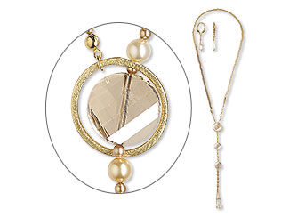 Lariat-Style Necklace and Earring Set
