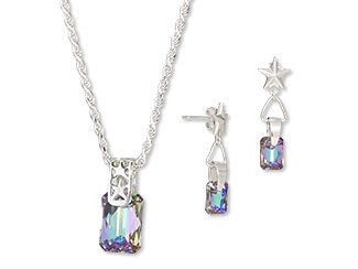Single-Strand Necklace and Earring Set