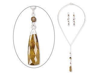Single-Strand Necklace and Earrings Set