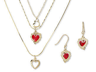 Three-Piece Necklace and Earring Set