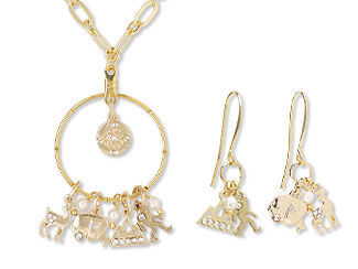 Single-Strand Necklace and Earring Set