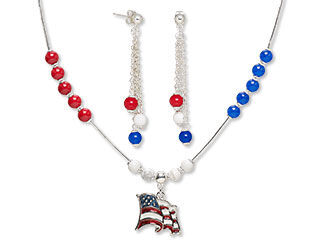 Single-Strand Necklace and Earring Set