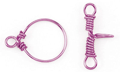 Wire wrapped toggle clasp