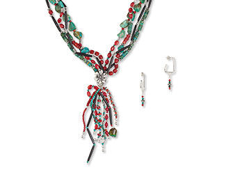 Multi-Strand Necklace and Earring Set