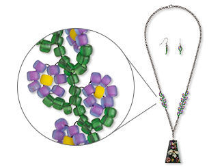 Single-Strand Necklace and Earring Set 