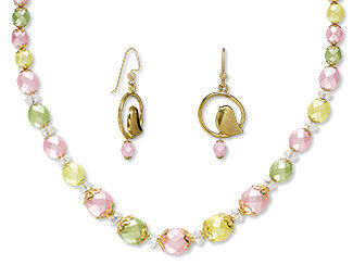 Single-Strand Necklace and Earring Set