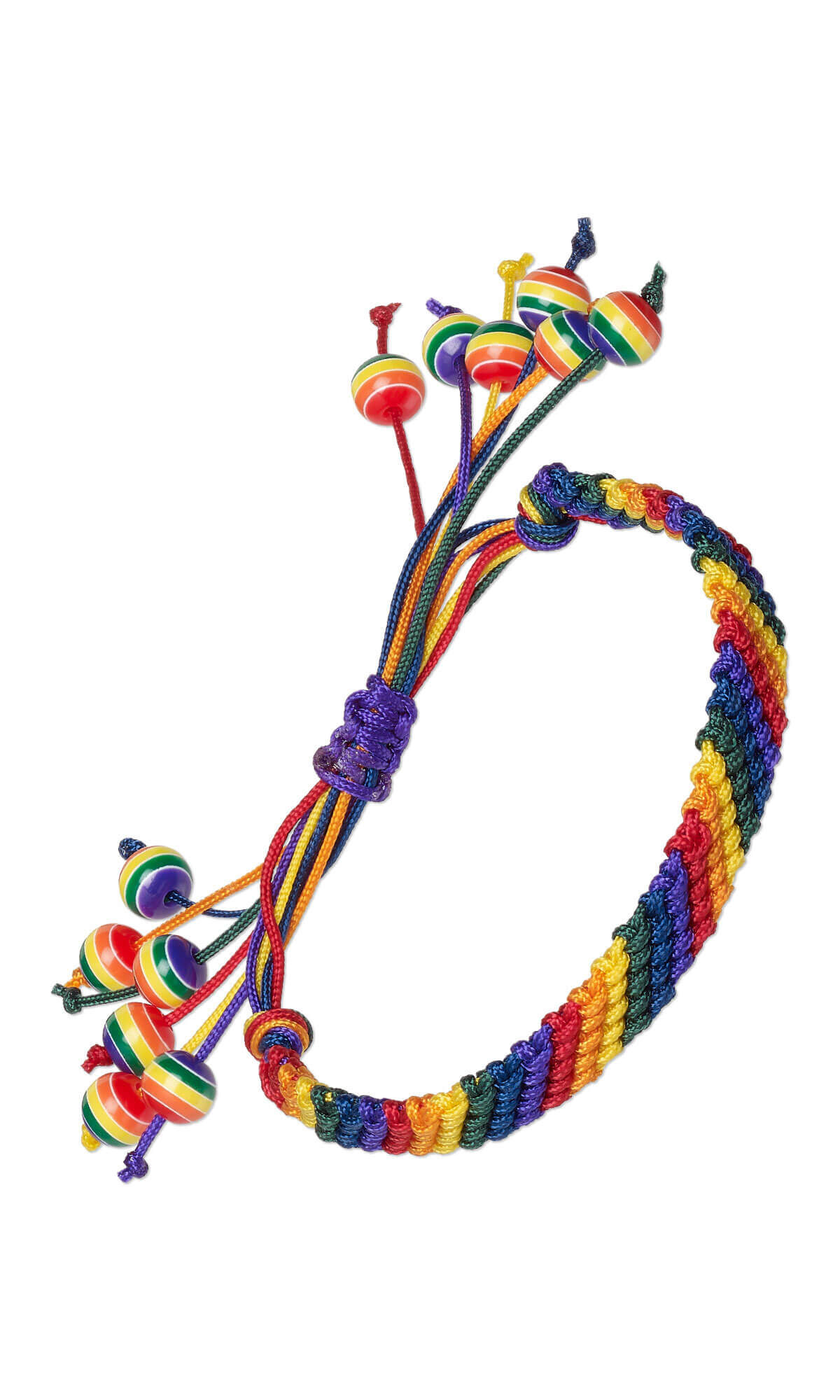 Rainbow colored friendship bracelet