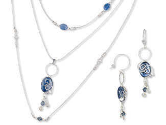 Triple-Strand Necklace and Earring Set