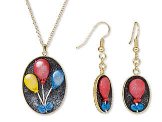 Single-Strand Necklace and Earring Set