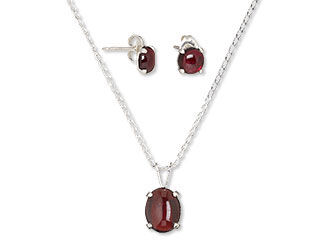 Single-Strand Necklace and Earring Set