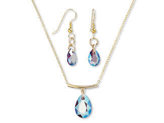 Single-Strand Necklace and Earring Set