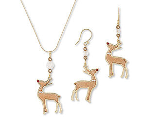 Single-Strand Necklace and Earring Set