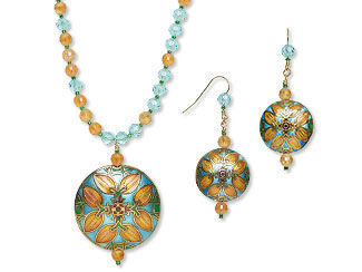 Single-Strand Necklace and Earring Set