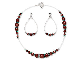 Single-Strand Necklace and Earring Set