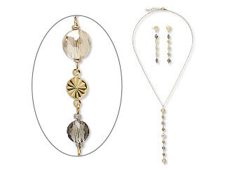 Single-Strand Necklace and Earrings Set