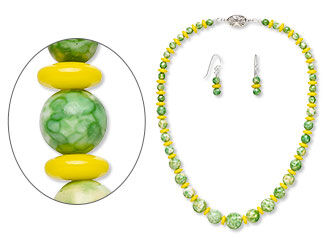 Single-Strand Necklace and Earring Set