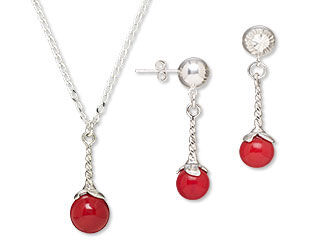 Single-Strand Necklace and Earring Set