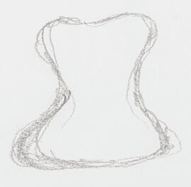 Preparing a design on kiln paper