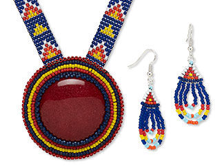 Single-Strand Necklace and Earring Set