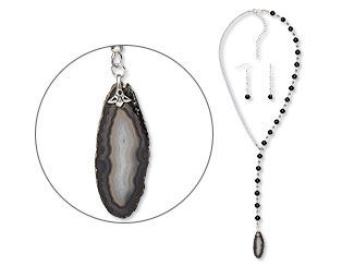 Single-Strand Necklace and Earring Set 